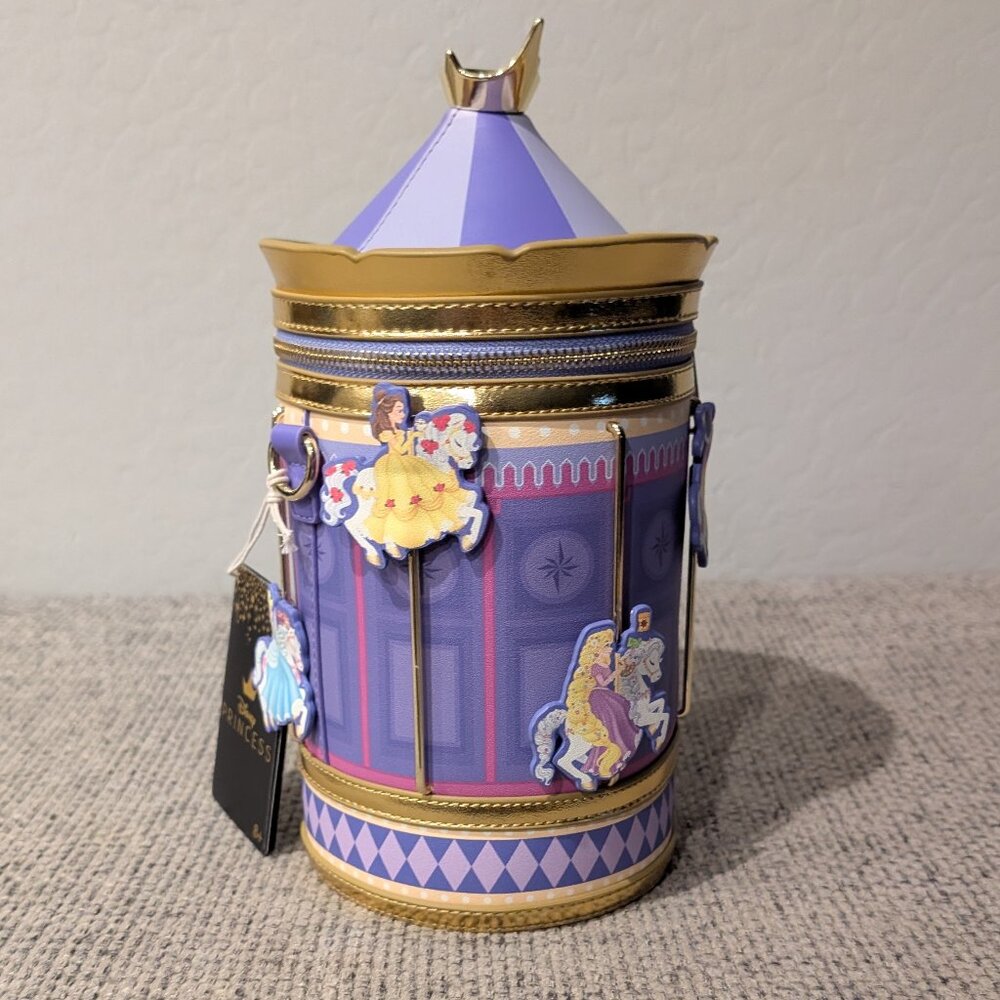 Loungefly Disney Princess Exclusive Carousel Figural Crossbody Bag